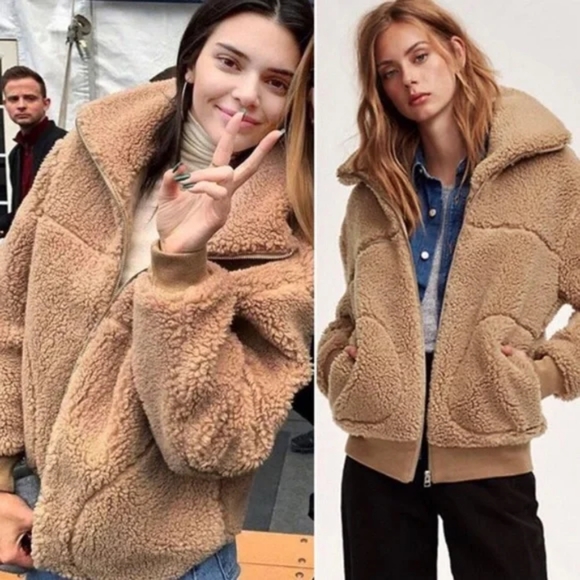 Wilfred Free - The Teddy Sherpa Jacket - Size XS (Fits like Small) - Picture 3 of 9